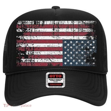 Upside Down American Flag Vintage Upside Down Usa Flag Hat
