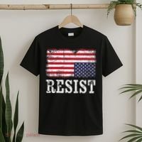 Upside Down American Flag Resist Distress United States Usa T-Shirt thumb 2