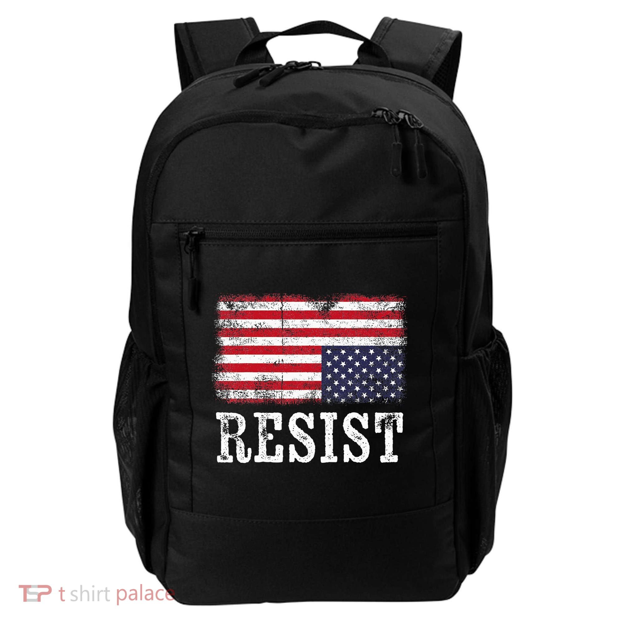 Upside Down American Flag Resist Distress United States Usa Backpack