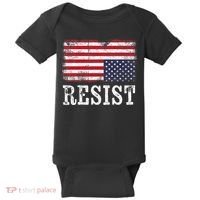Upside Down American Flag Resist Distress United States Usa Baby Bodysuit thumb 0