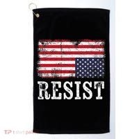 Upside Down American Flag Resist Distress United States Usa Golf Towel thumb 0