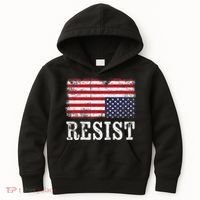 Upside Down American Flag Resist Distress United States Usa Kids Hoodie thumb 0