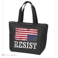 Upside Down American Flag Resist Distress United States Usa Tote Bag thumb 3