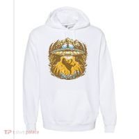 UFO Dinosaur Abduction Comfort Colors Garment-Dyed Hooded Sweatshirt thumb 0