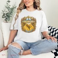 UFO Dinosaur Abduction Comfort Colors T-Shirt thumb 2