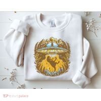 UFO Dinosaur Abduction Sweatshirt thumb 2