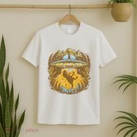 UFO Dinosaur Abduction T-Shirt thumb 2