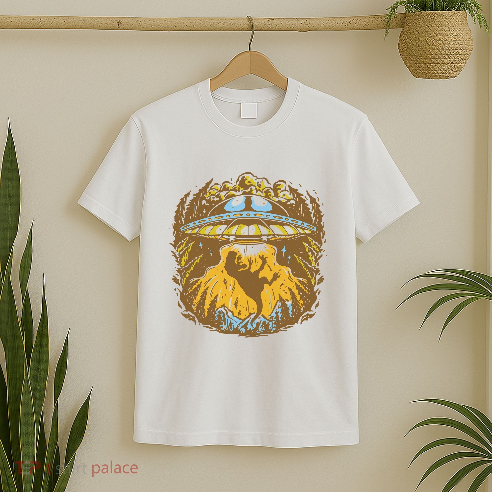 UFO Dinosaur Abduction T-Shirt