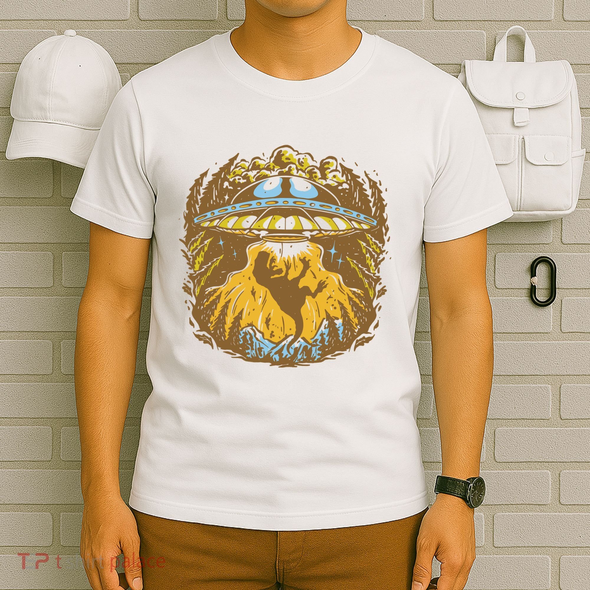 UFO Dinosaur Abduction T-Shirt