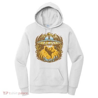 UFO Dinosaur Abduction Women's Hoodie