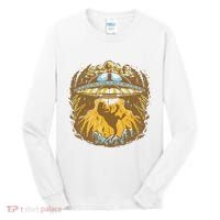 UFO Dinosaur Abduction Tall Long Sleeve Shirt thumb 0
