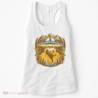 UFO Dinosaur Abduction Women's Tank Top thumb 0