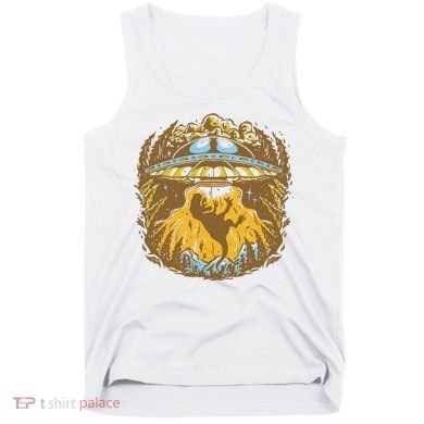 UFO Dinosaur Abduction Tank Top
