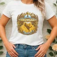 UFO Dinosaur Abduction Women's T-Shirt thumb 2