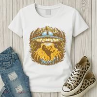 UFO Dinosaur Abduction Women's T-Shirt thumb 3