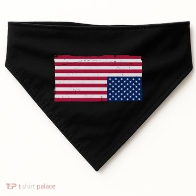 Upside Down American Flag Vintage USA-Made Doggie Bandana