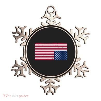 Upside Down American Flag Vintage Ornament