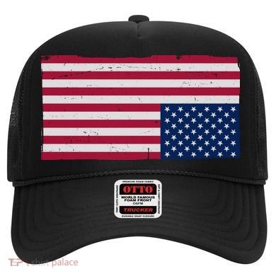 Upside Down American Flag Vintage Hat