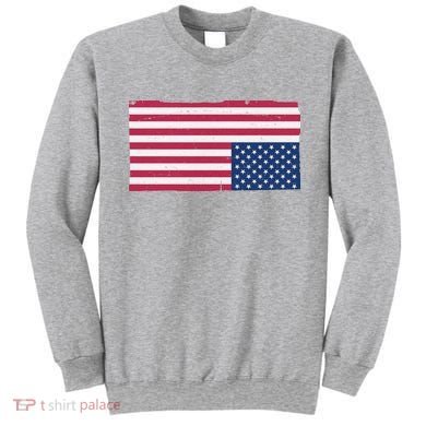 Upside Down American Flag Vintage Sweatshirt