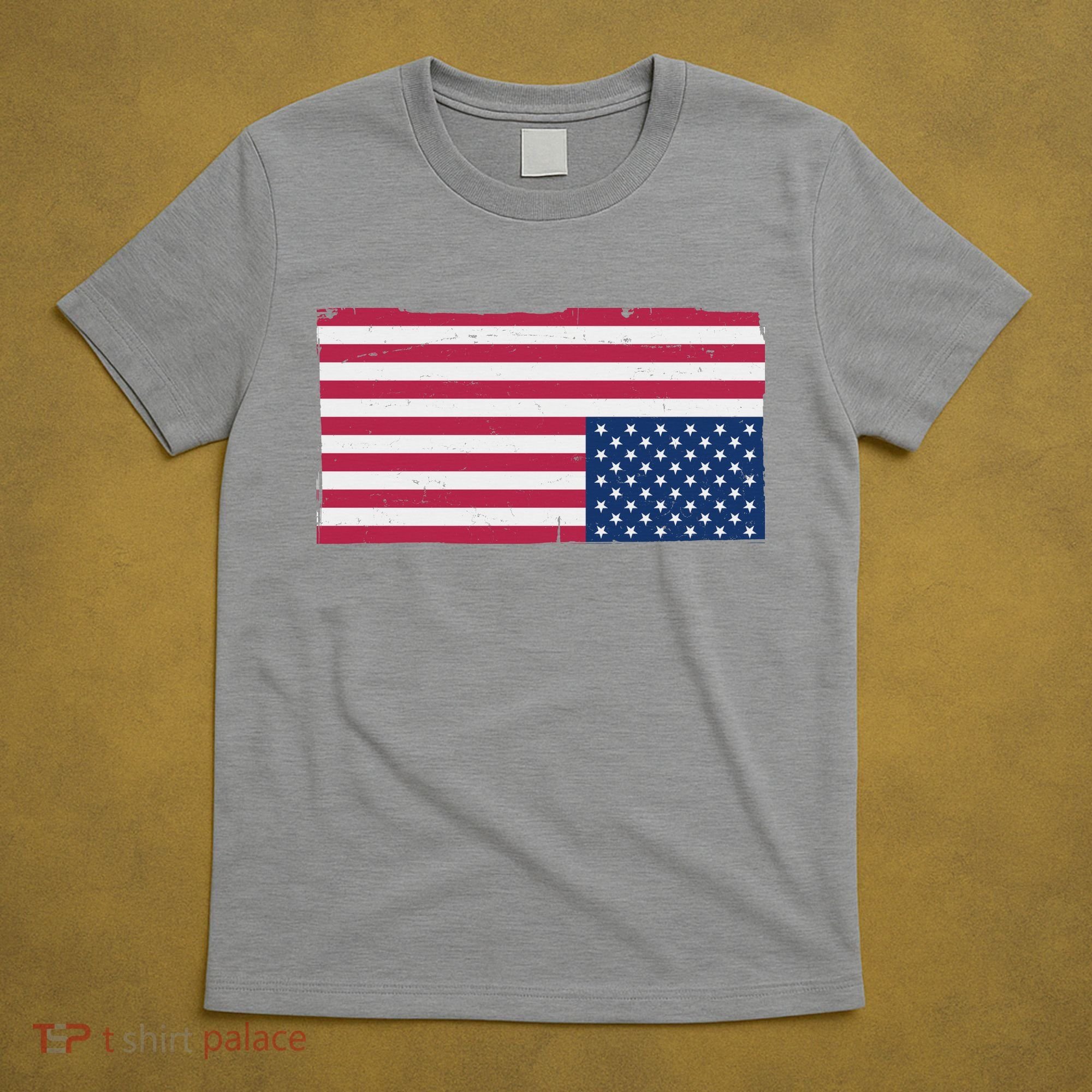 Upside Down American Flag Vintage T-Shirt