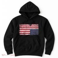 Upside Down American Flag Distress United States Usa Hoodie thumb 0