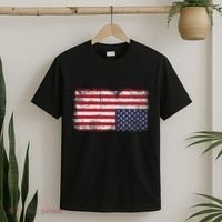 Upside Down American Flag Distress United States Usa T-Shirt thumb 2