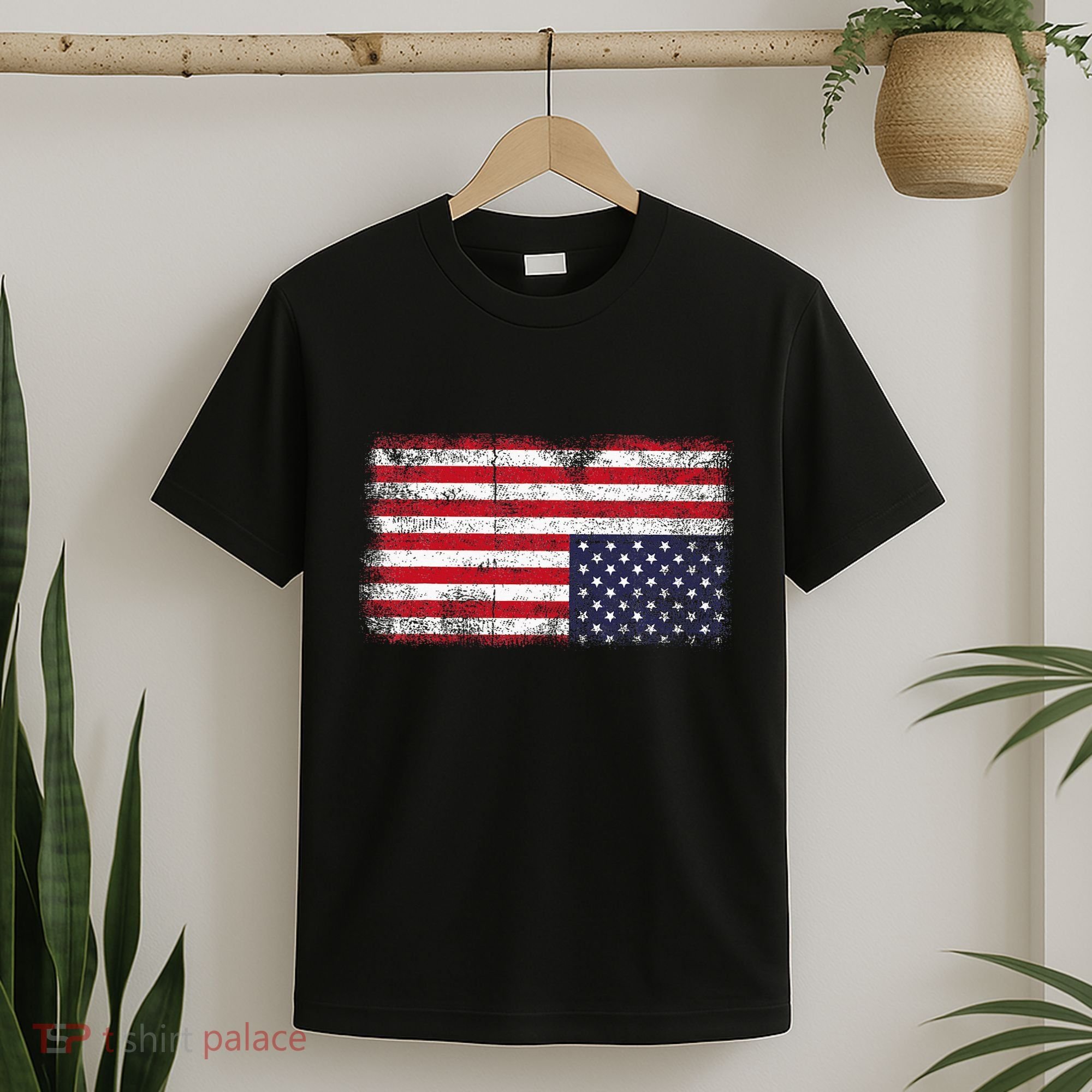 Upside Down American Flag Distress United States Usa T-Shirt