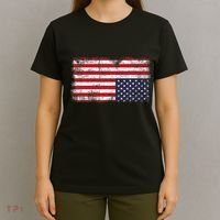 Upside Down American Flag Distress United States Usa T-Shirt thumb 4