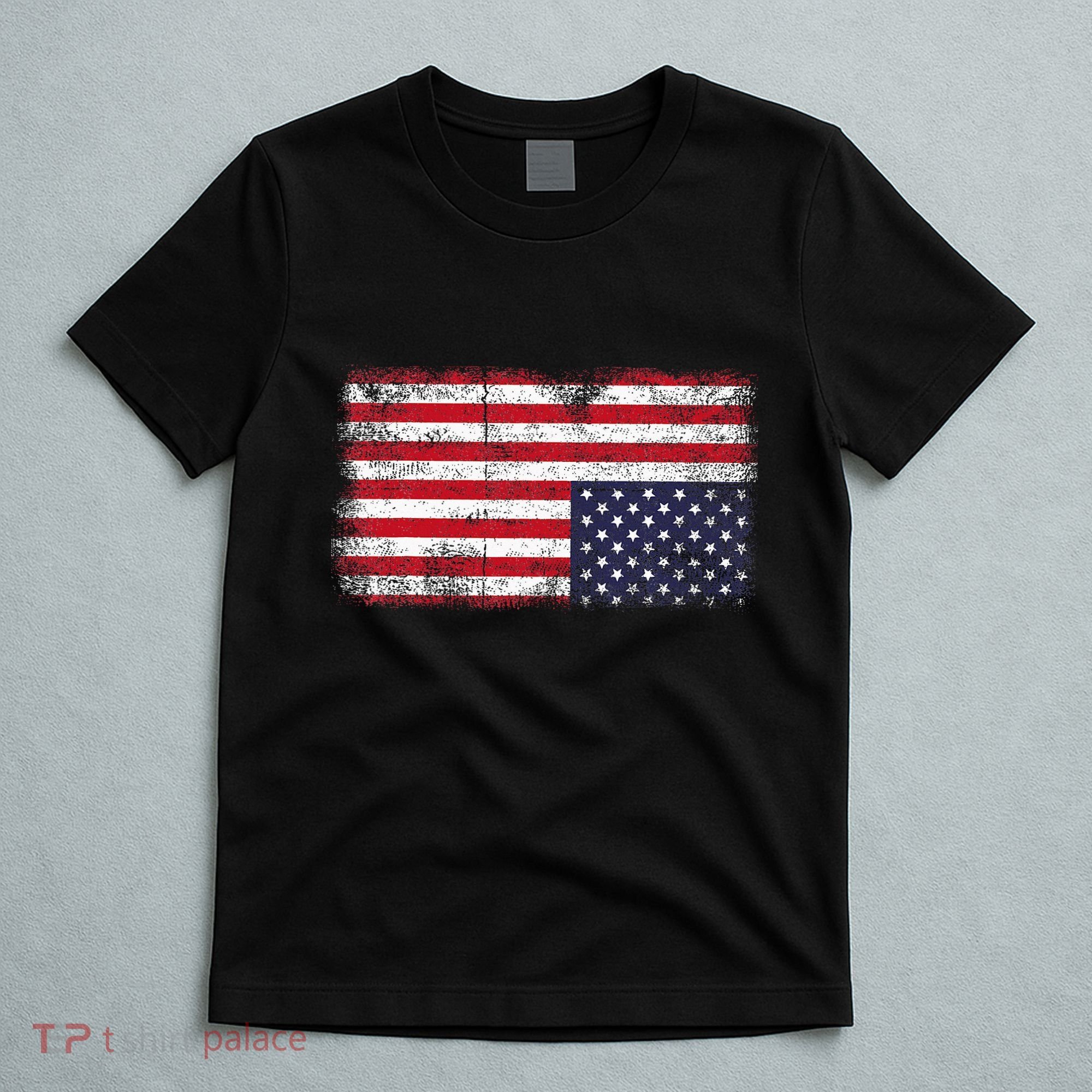 Upside Down American Flag Distress United States Usa T-Shirt