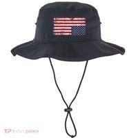 Upside Down American Flag Distress United States Usa Bucket Hat thumb 0