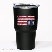 Upside Down American Flag Distress United States Usa Tumbler thumb 0