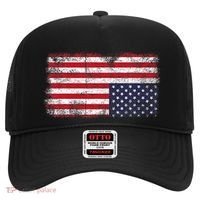 Upside Down American Flag Distress United States Usa Hat thumb 0