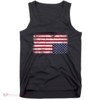 Upside Down American Flag Distress United States Usa Tank Top thumb 0