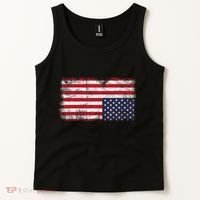 Upside Down American Flag Distress United States Usa Tank Top thumb 2