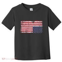 Upside Down American Flag Distress United States Usa Toddler T-Shirt thumb 0