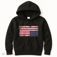 Upside Down American Flag Distress United States Usa Kids Hoodie thumb 0