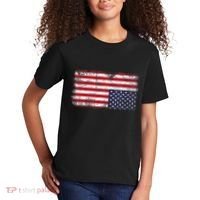 Upside Down American Flag Distress United States Usa Kids T-Shirt thumb 2