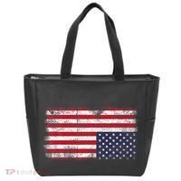 Upside Down American Flag Distress United States Usa Tote Bag thumb 0