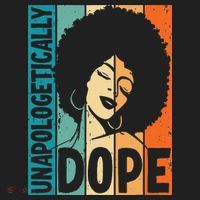 Unapologetically Dope Afro African  American Black  Women's Sweatshirt thumb 2