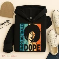 Unapologetically Dope Afro African  American Black  Hoodie thumb 4