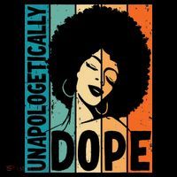 Unapologetically Dope Afro African  American Black  Ornament thumb 1