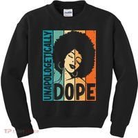 Unapologetically Dope Afro African  American Black  Kids Sweatshirt thumb 0