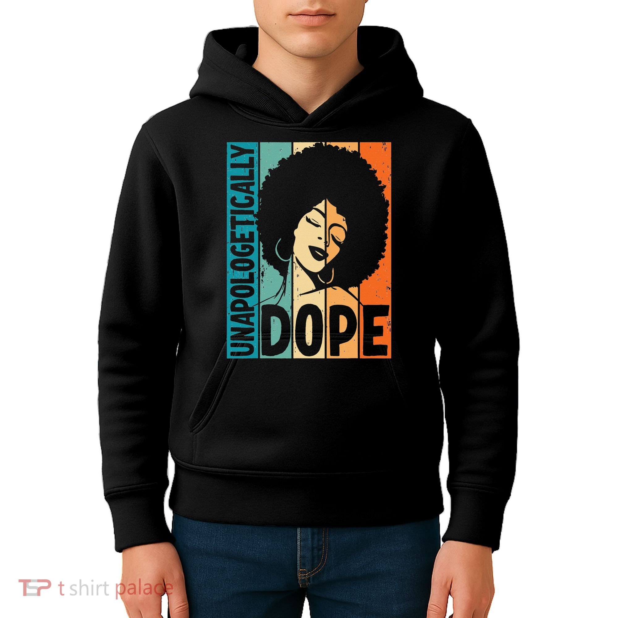 Unapologetically Dope Afro African  American Black  Kids Hoodie