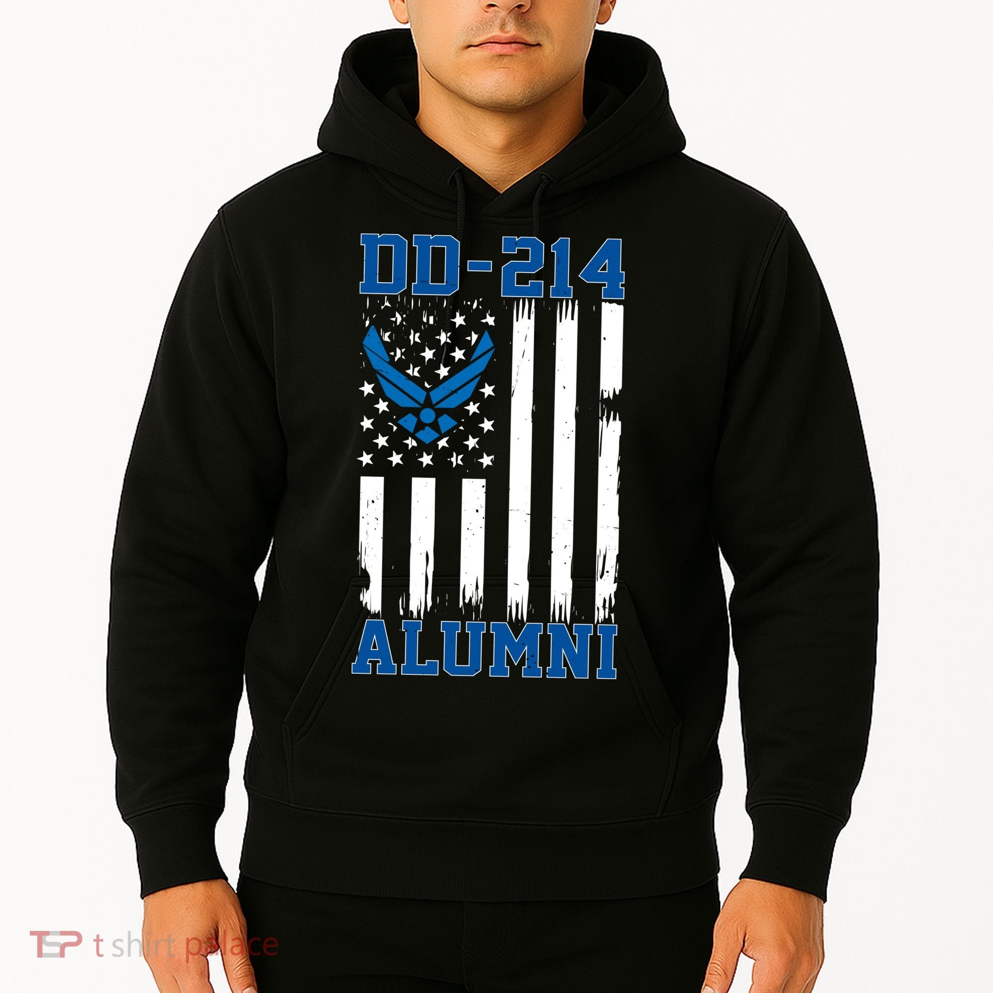USAF DD214 Alumni Veteran US Air_Force Wing Hoodie