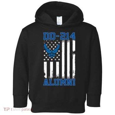 USAF DD214 Alumni Veteran US Air_Force Wing Toddler Hoodie
