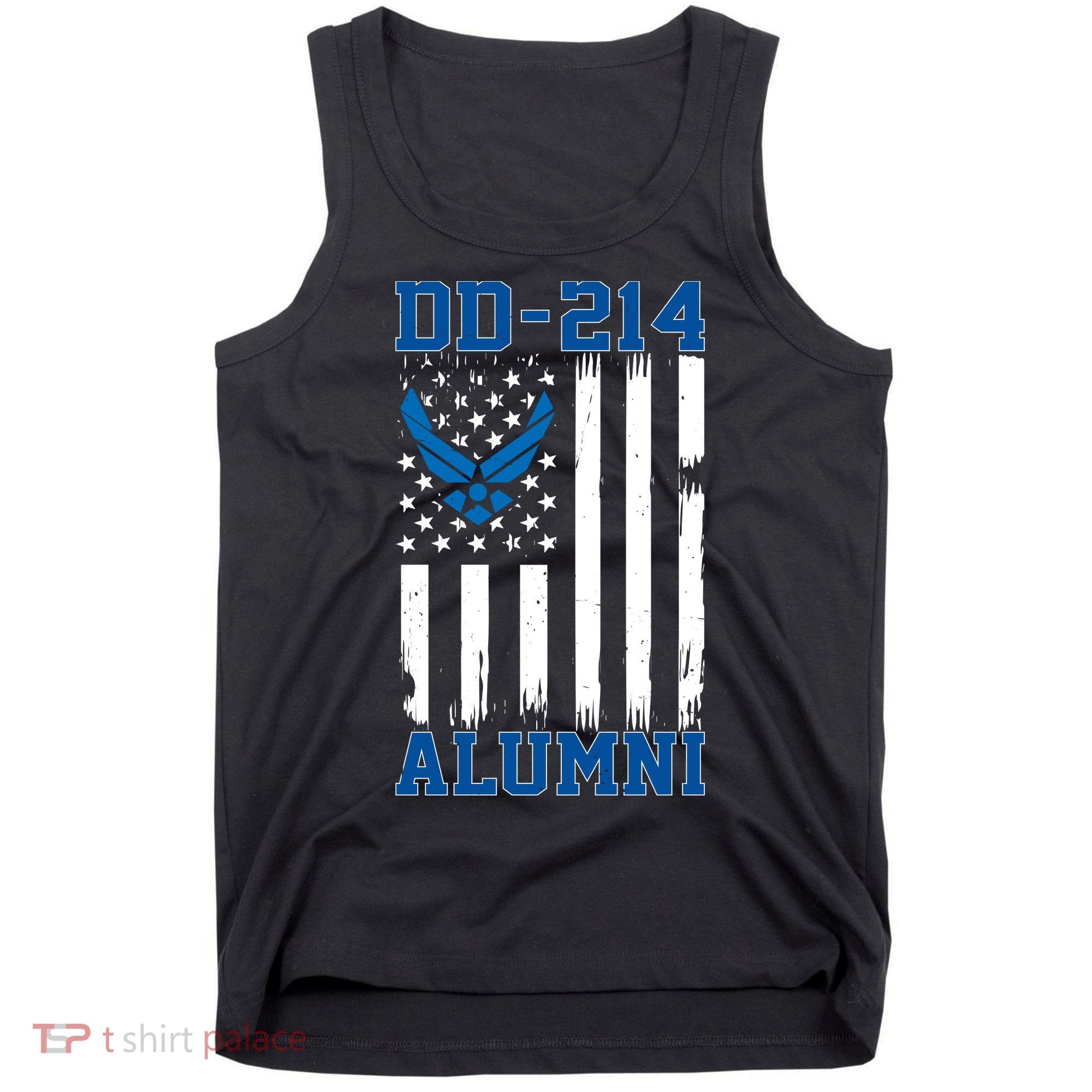 USAF DD214 Alumni Veteran US Air_Force Wing Tank Top