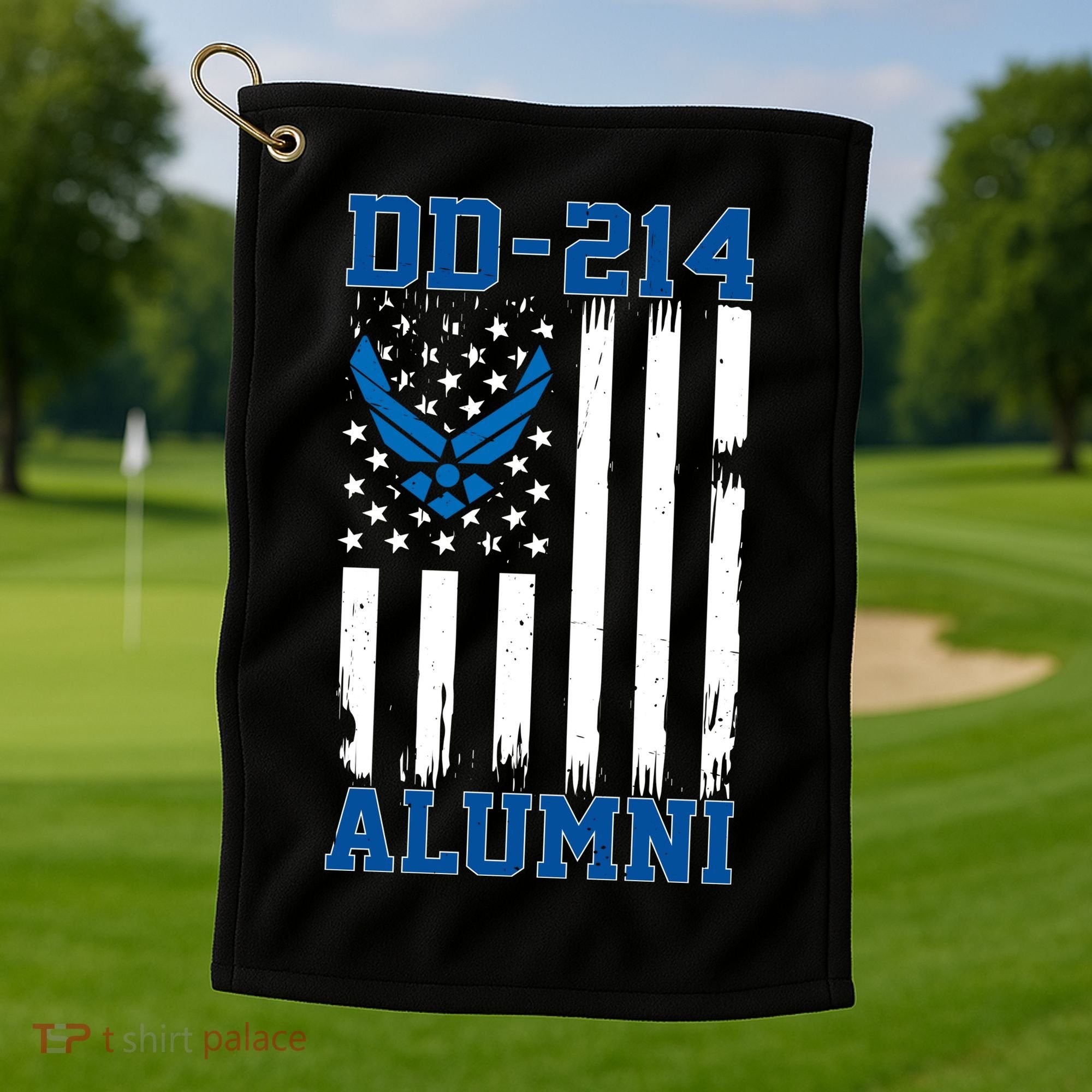 USAF DD214 Alumni Veteran US Air_Force Wing Golf Towel