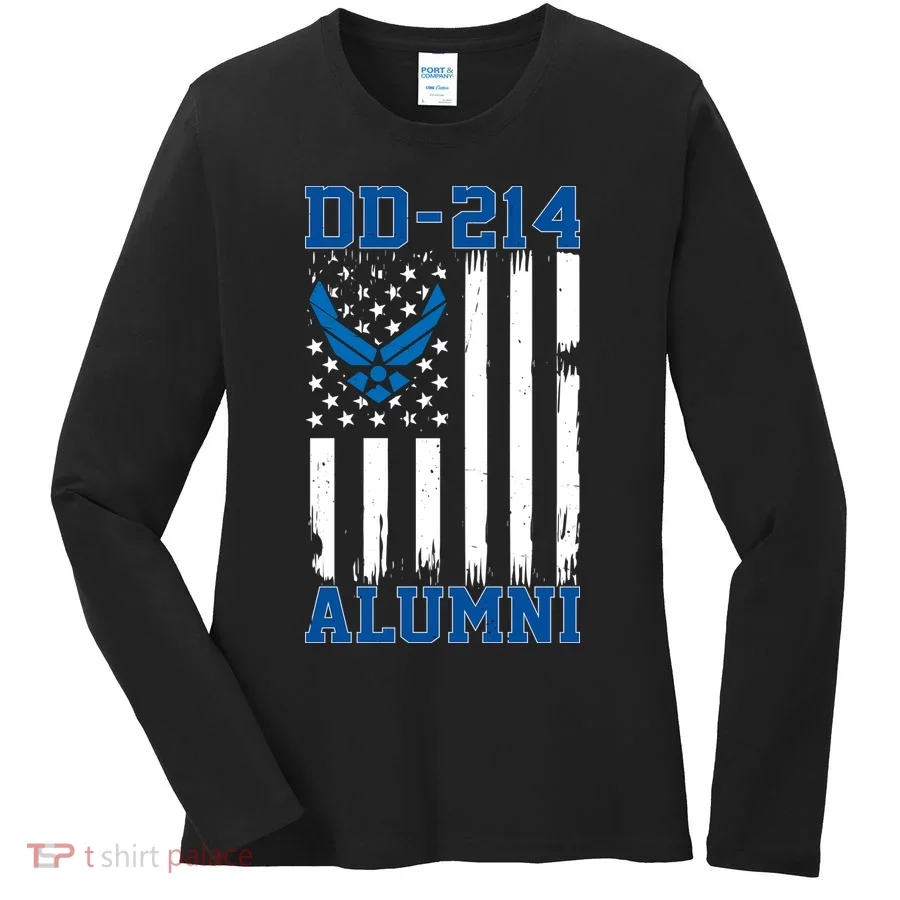 USAF DD214 Alumni Veteran US Air_Force Wing Women's Long Sleeve Shirt