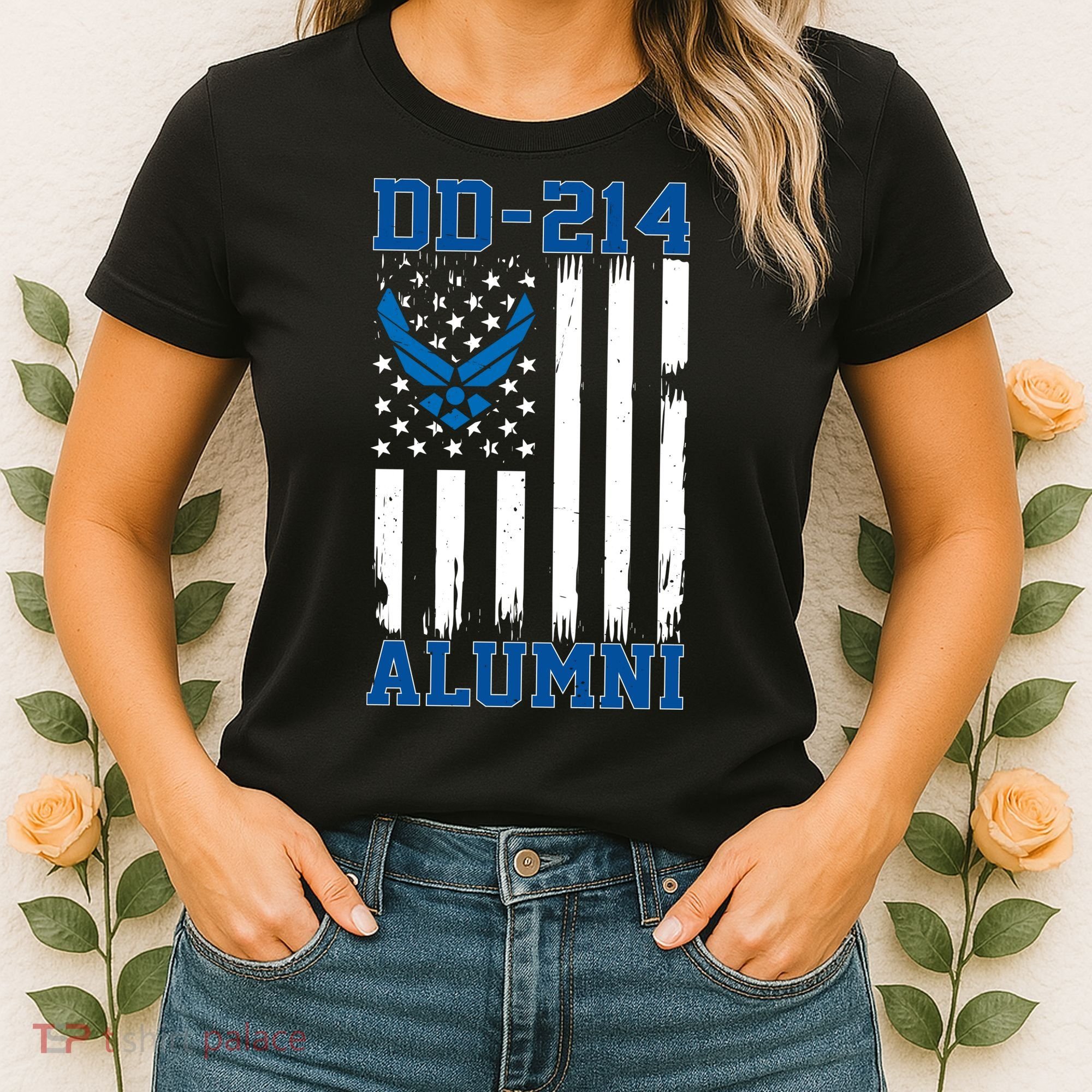USAF DD214 Alumni Veteran US Air_Force Wing Women's T-Shirt