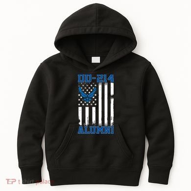 USAF DD214 Alumni Veteran US Air_Force Wing Kids Hoodie